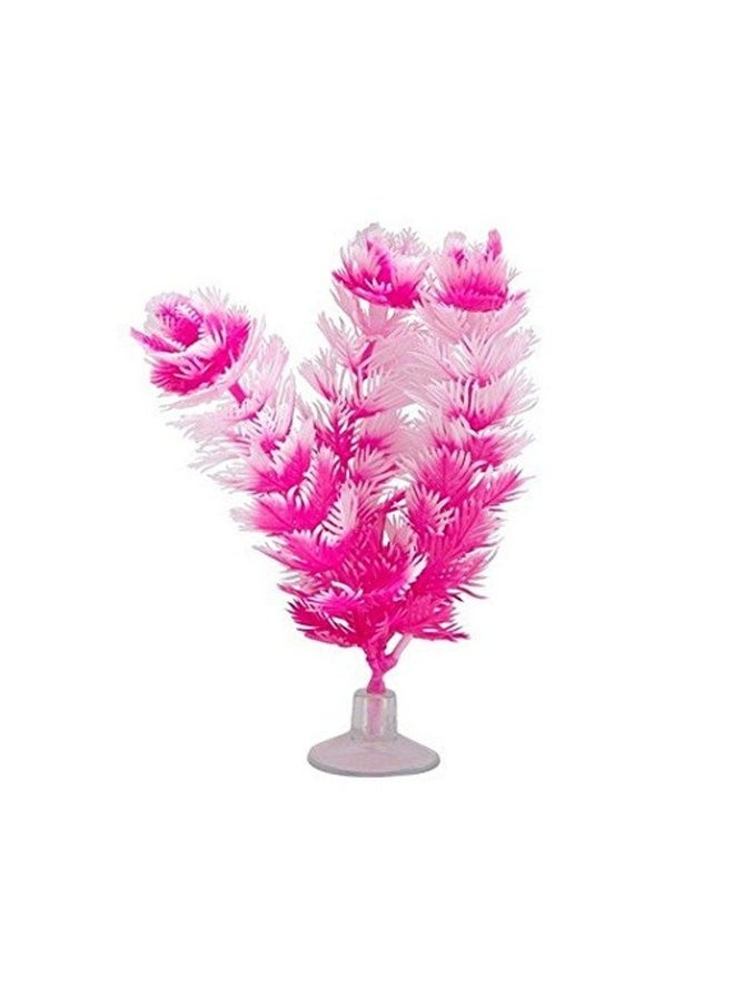Marina Marina Vibrascaper Fish Tank Decorations, Foxtail Plant, White, 5in, 12083  - Image 1