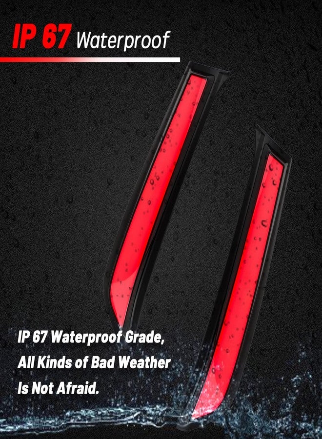 PGTOPONE Smoked LED Rear Trunk Pillar Tail Light Column Replacement Compatible with Toyota 4Runner 2014-2024,Functuon as Brake Turn Signal Light Plug and Play - Image 2