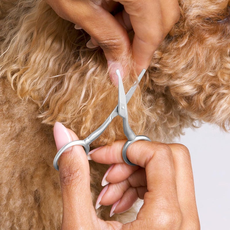 Pet Grooming Scissors - Stainless Steel Rounded Tip Trimming Shears for Dogs and Cats - Image 5