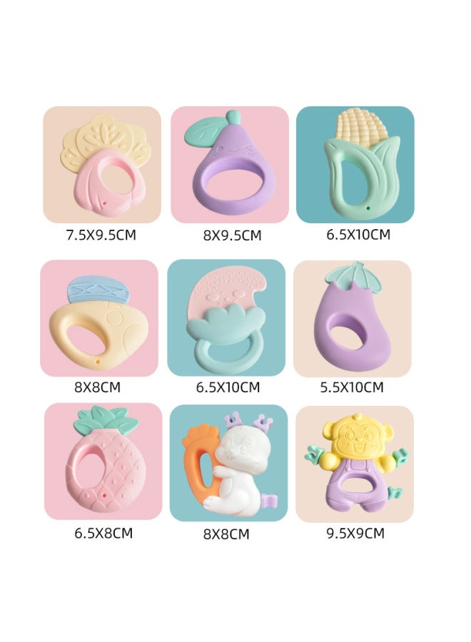 [Direct Supply] Newborn Baby Rattle Teeth Gum Baby Toy 0-1 Year Old Molar Bite Boiled Bed Bell-Color:Wagon (in Separate Bags) - Image 5