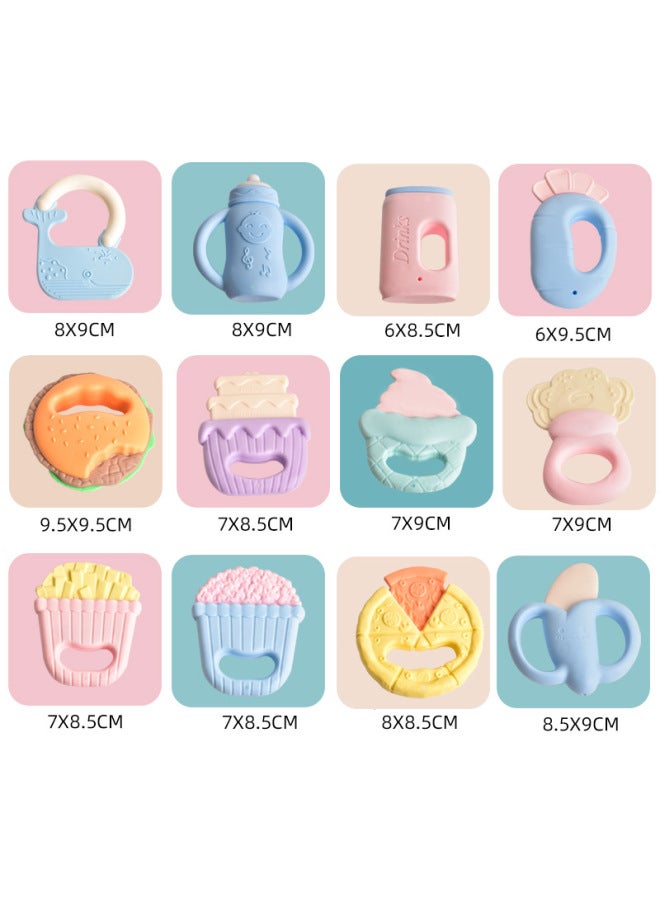 [Direct Supply] Newborn Baby Rattle Teeth Gum Baby Toy 0-1 Year Old Molar Bite Boiled Bed Bell-Color:Wagon (in Separate Bags) - Image 4