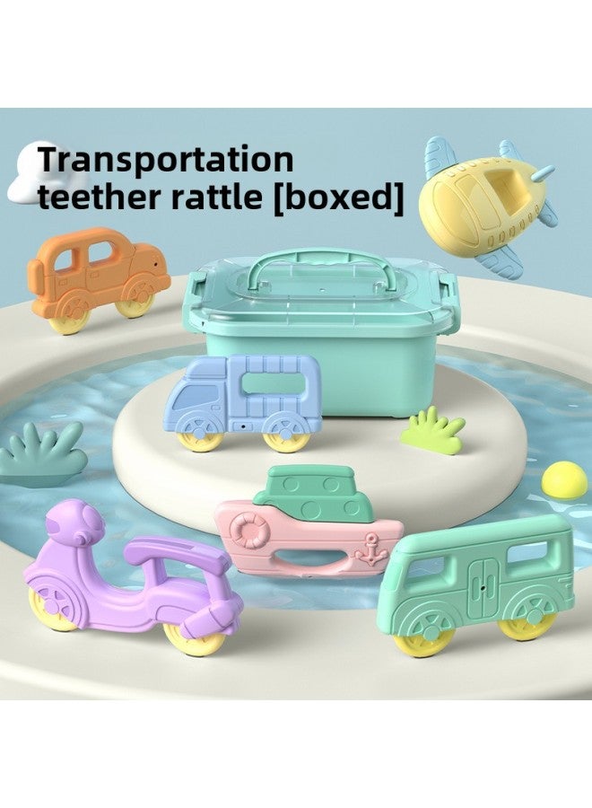 [Direct Supply] Newborn Baby Rattle Teeth Gum Baby Toy 0-1 Year Old Molar Bite Boiled Bed Bell-Color:Wagon (in Separate Bags) - Image 2