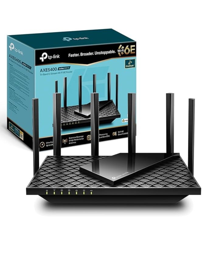 Tp-link Tl Archer AXE75  is a tri-band Wi-Fi 6E router that delivers solid performance at an affordable price, making it a compelling choice for users seeking to upgrade to the 6GHz band without breaking the bank - Image 1