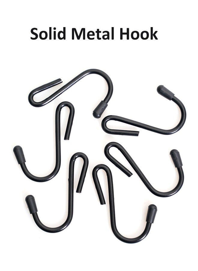 Solid Latex Bungee Cargo Net Pocket with Metal Hooks - Image 2