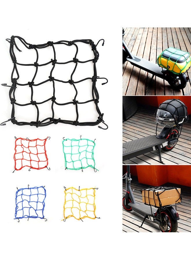 Solid Latex Bungee Cargo Net Pocket with Metal Hooks - Image 5
