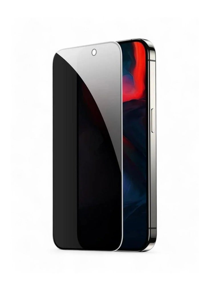 واقي شاشة سيراميك HD مضاد للتجسس لـ آيفون 15 برو ماكس (iPhone 15 Pro Max) لحماية الخصوصية (لقافة)  من Promass, حماية قصوى للشاشة من الخدوش والكسر - Image 1
