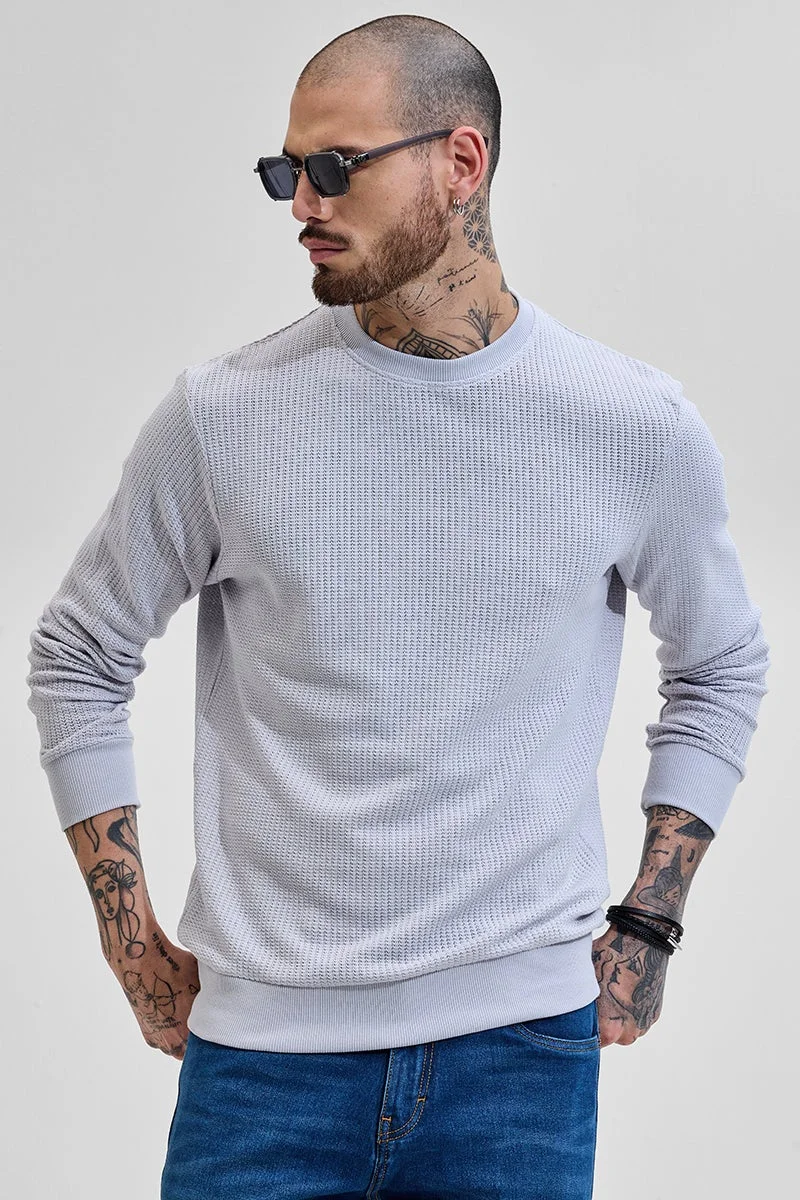 SNITCH Regular Fit Knitted Sweatshirt