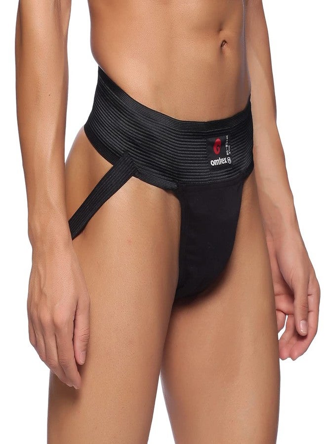 omtex Men's Cotton Blend Active Undershorts (Pack of 1) (GymBM_Black_M) - Image 3