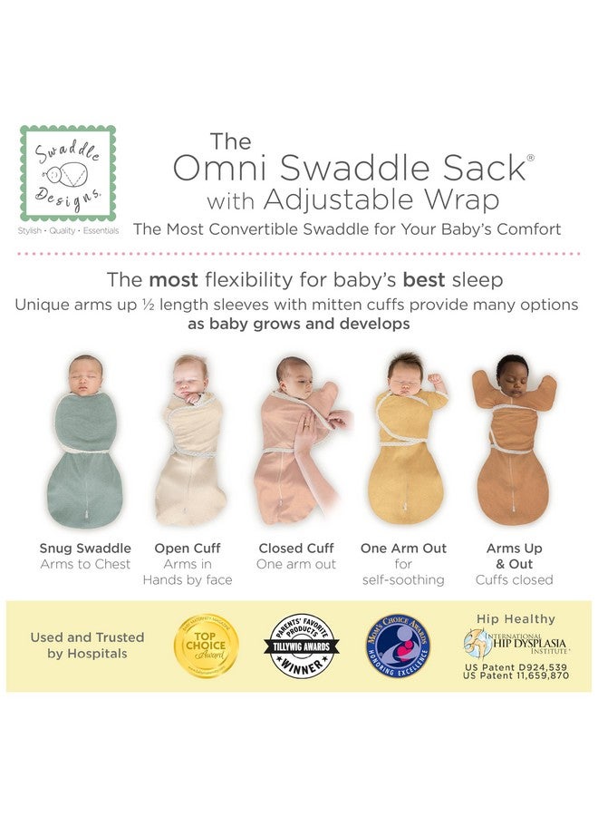 SwaddleDesigns 6-Way Omni Swaddle Sack Arms Up Swaddle for Newborn, More Options to Calm Startle Reflex, Improves Sleep, Easy Transition Baby Sleep Sack, Small, 0-3 Mo, 6-12 lbs, Heathered Gray - Image 3