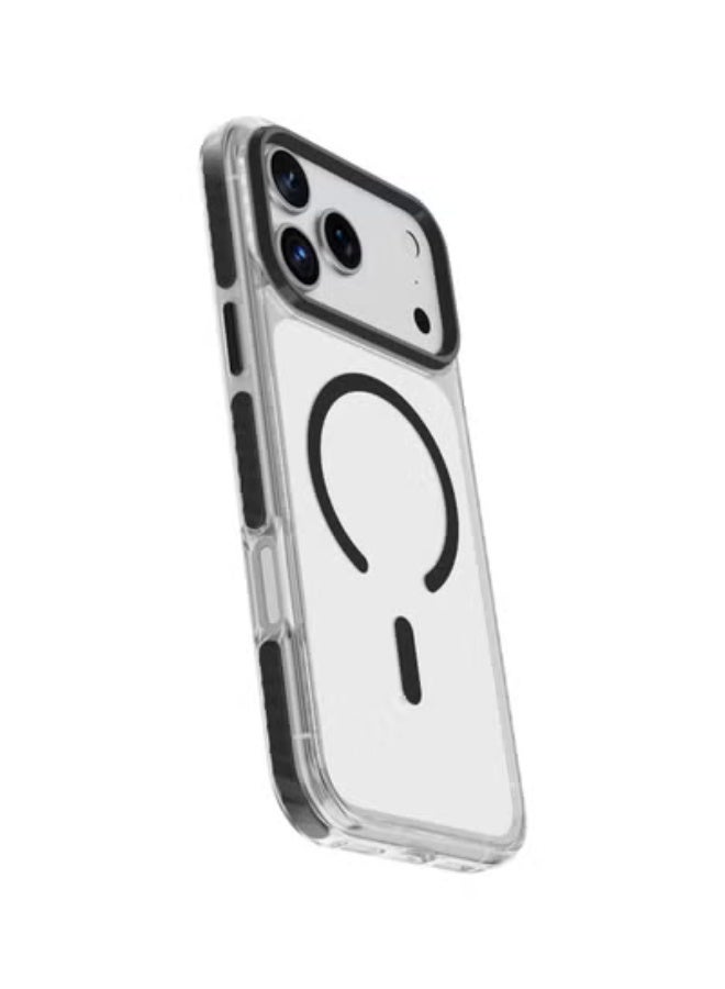 GREEN LION iPhone 17 Pro Max MagSafe Case Prestige with High Grade Shockproof & PC-TPU Hybrid Build / Metal Buttons / Camera Protection / Comfortable Grip / Anti-Scratch Back Cover / Drop Protection / Anti Fingerprint - Black