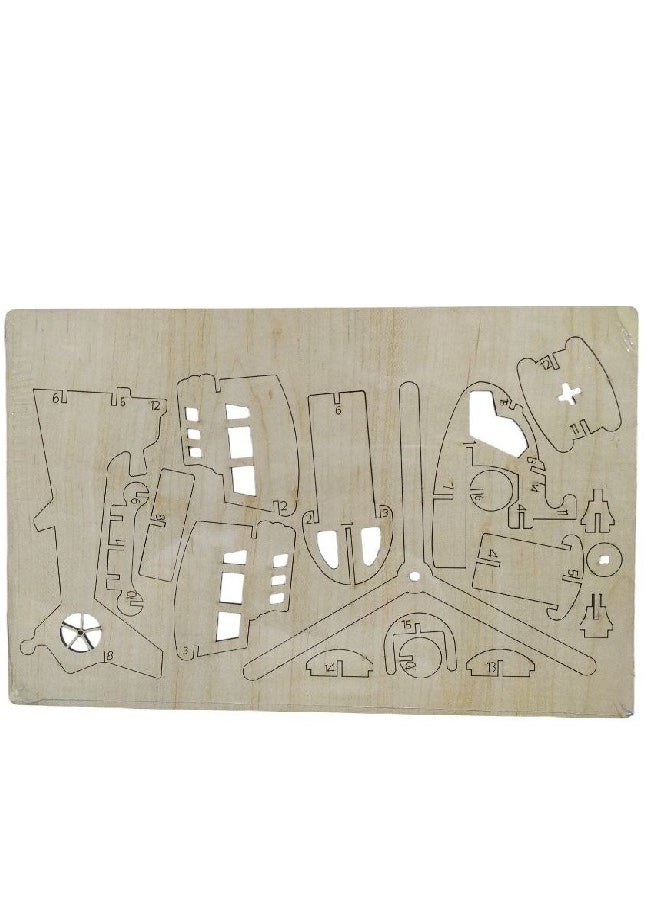 Generic - Puzzled Chopper Wooden 3d Puzzle Construction Kit - Image 1