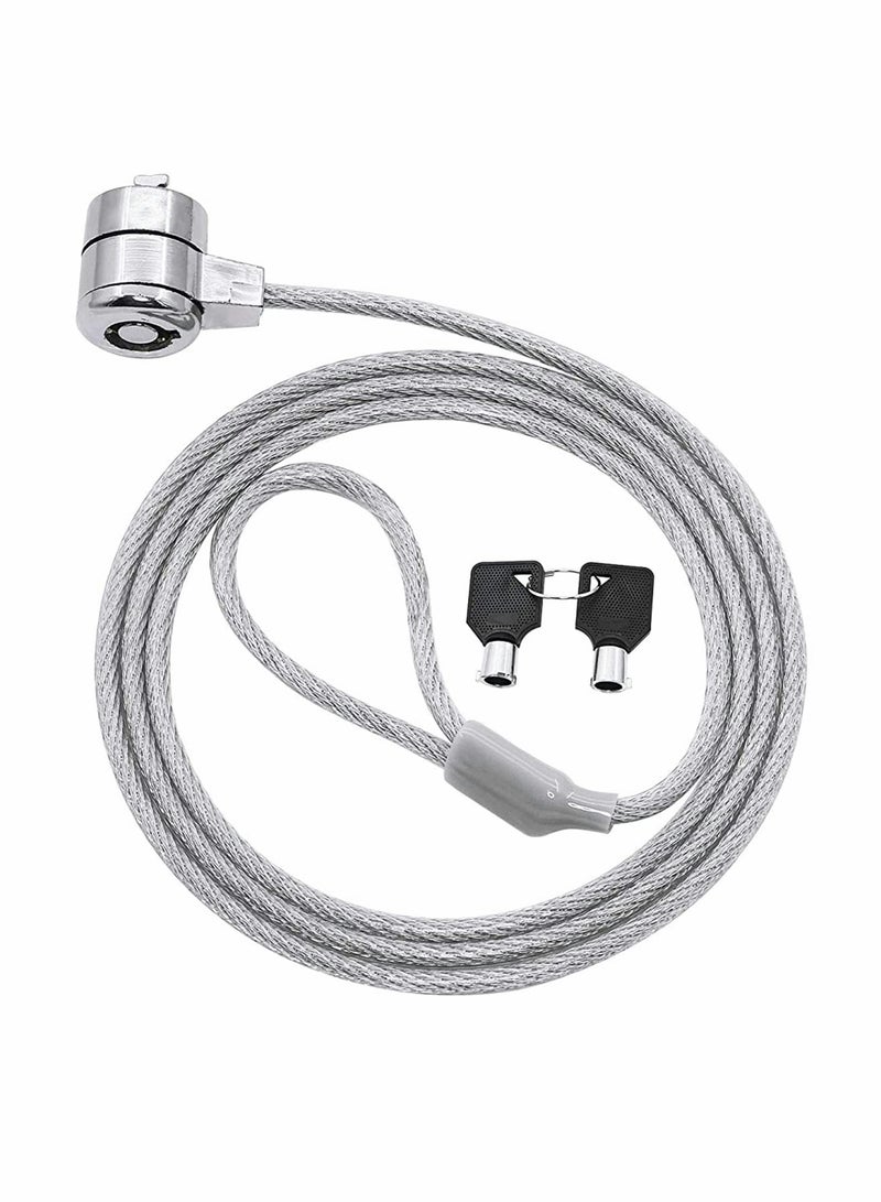 Laptop Lock, 1.2M Universal Laptop Notebook Combination Lock Security Cable, Office Dormitory Meeting Study Room Security Lock, for Most Notebooks, Desktops, Projectors LCD Key Lock with 2 Keys