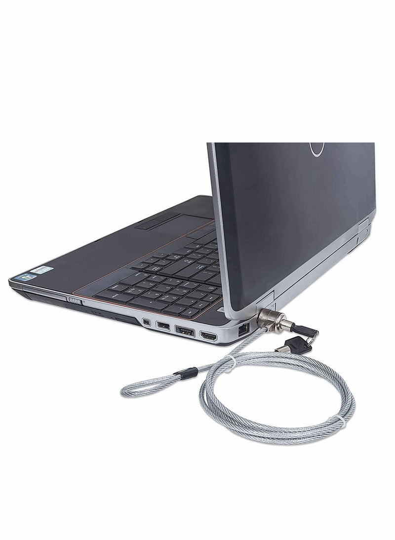 Laptop Lock, 1.2M Universal Laptop Notebook Combination Lock Security Cable, Office Dormitory Meeting Study Room Security Lock, for Most Notebooks, Desktops, Projectors LCD Key Lock with 2 Keys