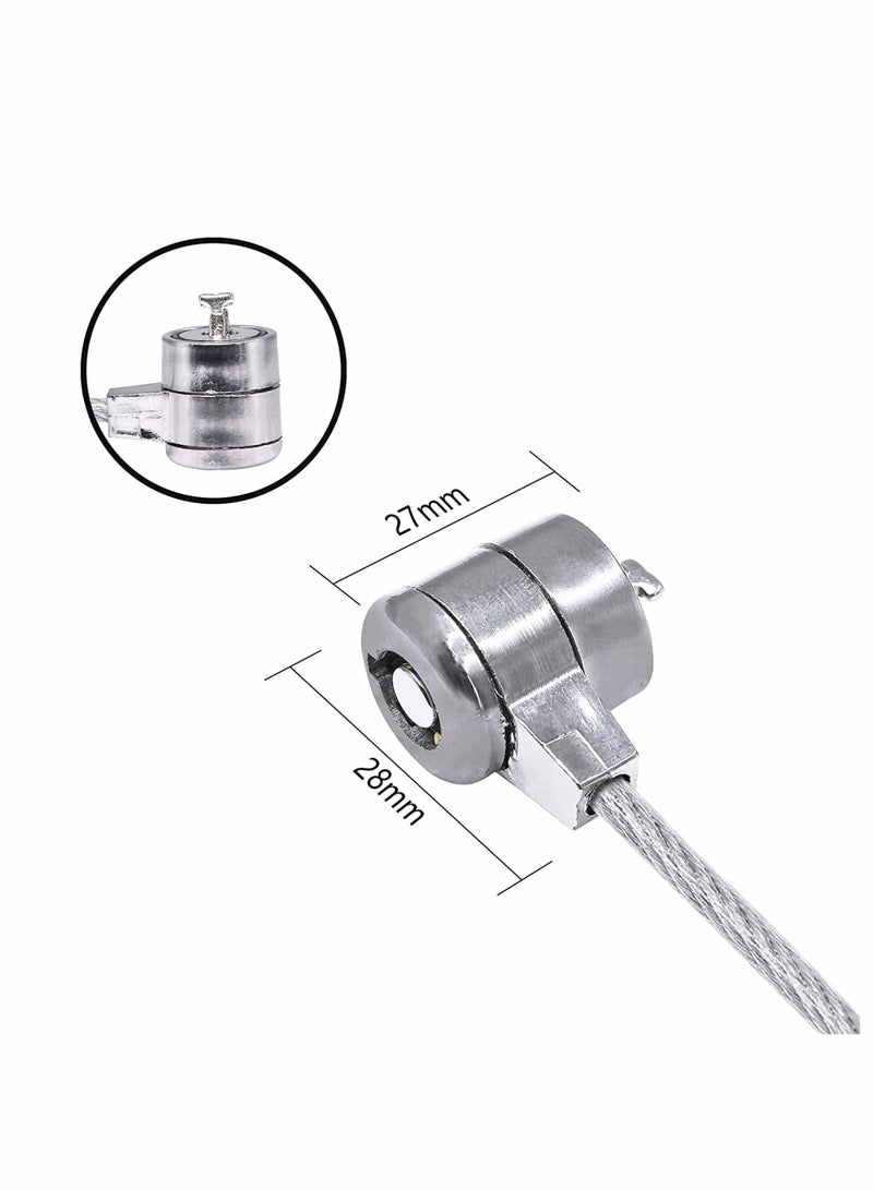 Laptop Lock, 1.2M Universal Laptop Notebook Combination Lock Security Cable, Office Dormitory Meeting Study Room Security Lock, for Most Notebooks, Desktops, Projectors LCD Key Lock with 2 Keys