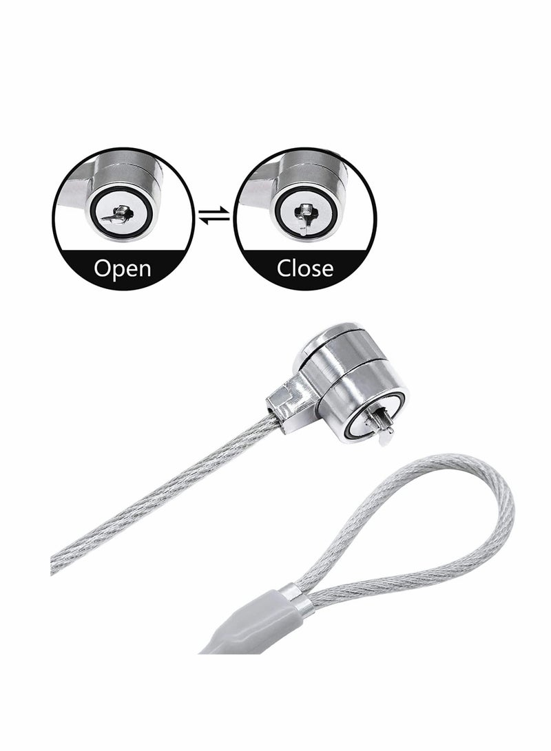 Laptop Lock, 1.2M Universal Laptop Notebook Combination Lock Security Cable, Office Dormitory Meeting Study Room Security Lock, for Most Notebooks, Desktops, Projectors LCD Key Lock with 2 Keys
