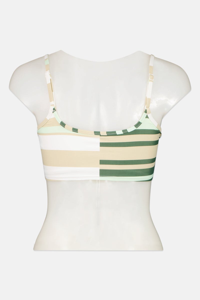 Aerie Women Striped Padded Bikini Top, Multicolor  - Image 2