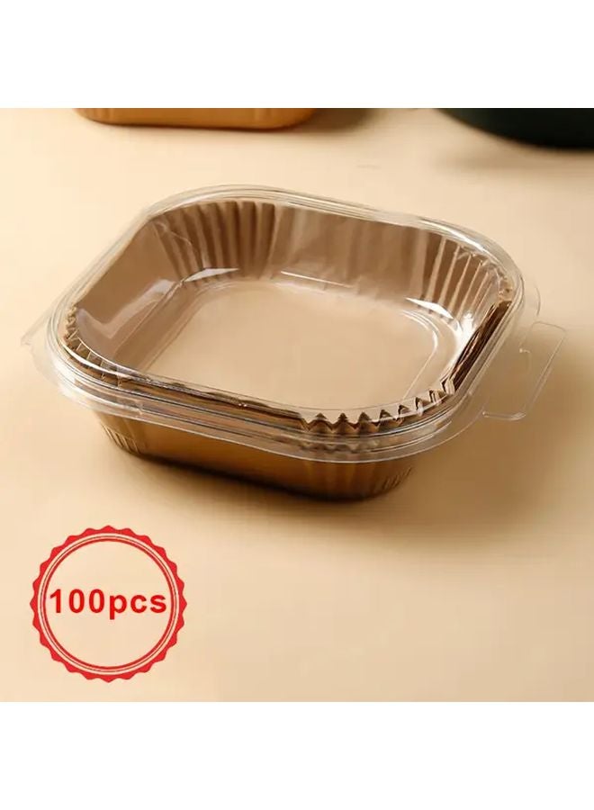 100 Pack 25cm Square Air Fryer Liners Non Stick Parchment Paper Sheets for 2 8QT Baskets - Image 1