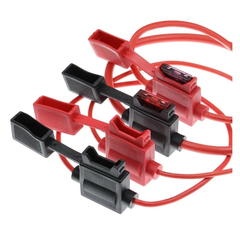 Black 18AWG 2A Medium Blade Waterproof Fuse Holder for Automobile 32V Standard Fuse Insert - Image 3