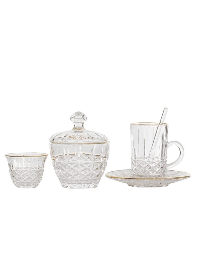 Alsaif Gallery Max Set Of 26 Glass Tea And Coffee Cups - Image 2