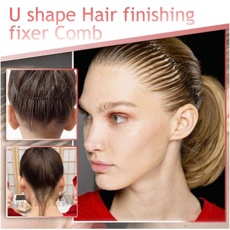 Invisible U Shape Hair Pins For Women Mini Bangs Holder Styling Tool Hair Accessories Black 10Pcs - Image 3