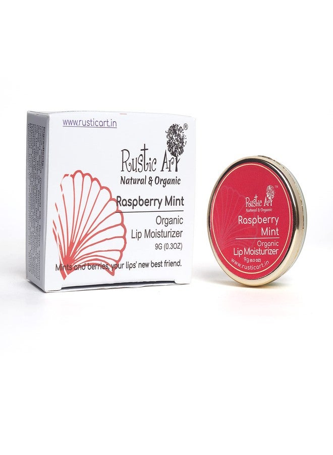 Rustic Art Organic Raspberry Mint Lip Balm | Vegan | Nourishing & Moisturizing | For Women & Men | 9g - Image 2