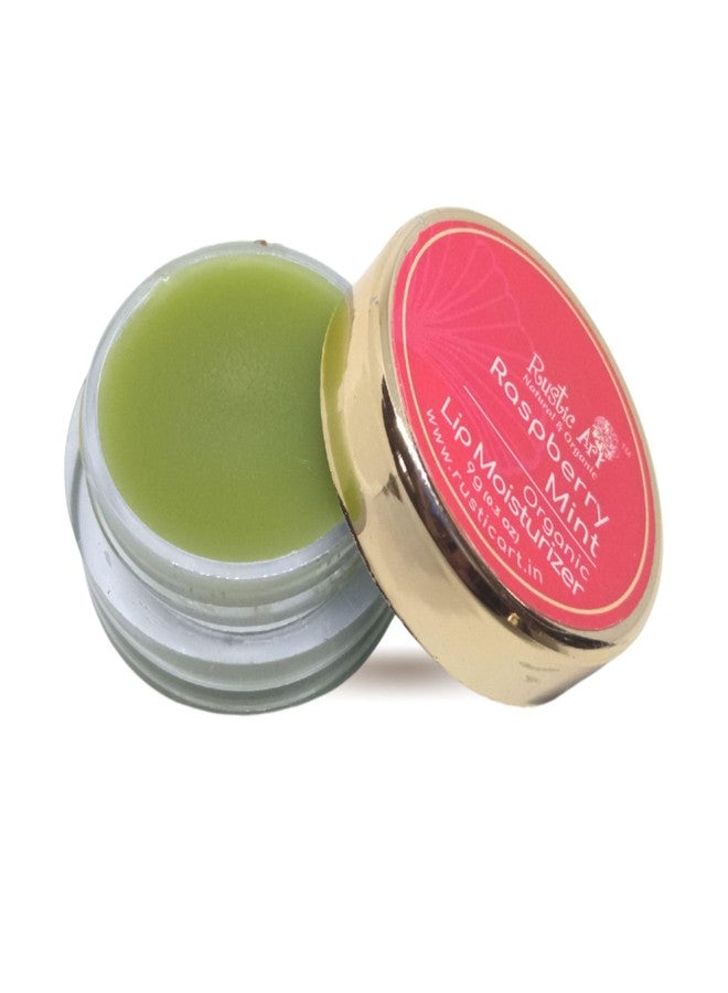 Rustic Art Organic Raspberry Mint Lip Balm | Vegan | Nourishing & Moisturizing | For Women & Men | 9g - Image 1