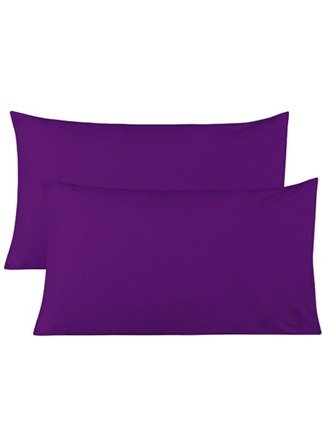 snooze Pillowcases set 2 pcs, 50*70 cm, Purple - Image 1