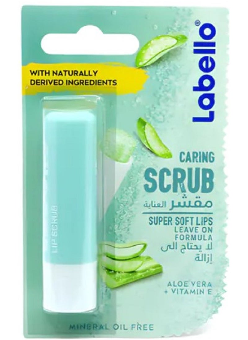 Lip Balm Caring Scrub Aloe Vera & Vitamin E, 4.8g