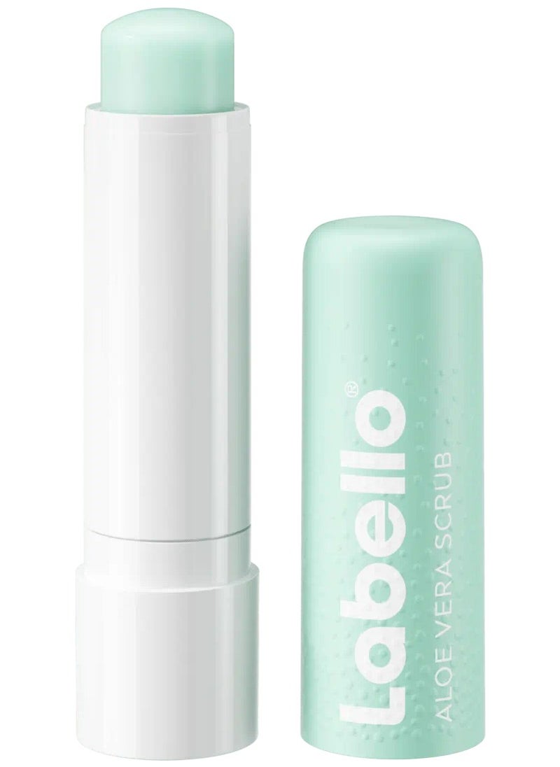 Labello - Lip Balm Caring Scrub Aloe Vera & Vitamin E, 4.8g - Image 1