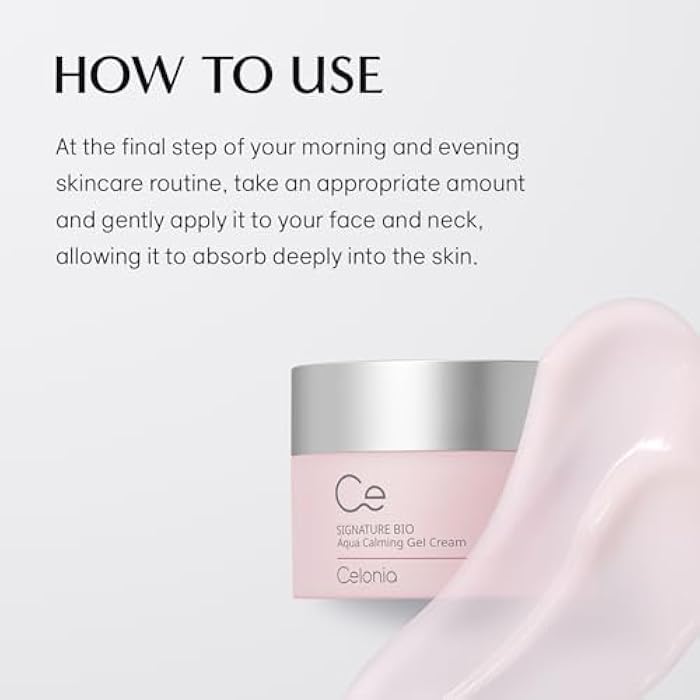 CELINO Celonia Signature Bio Aqua Calming Gel Cream, Korean Anti-Aging Skincare, Premium Bio Stem cell Skin Care, Cooling Calming Soothing And Deep Hydrating Cream For Face 50ml - Image 4