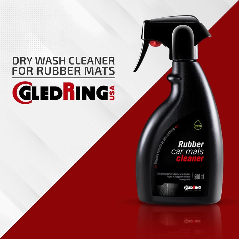 Gledring Rubber Car Mats Dry Wash Cleaner - Rubber Floor Mat Cleaner, Enviornment Friendly, Water Based, No Smell, does not Mark or Slip After Cleaning, Spray & Wipe - 16.9 oz (500 ml) - Image 5