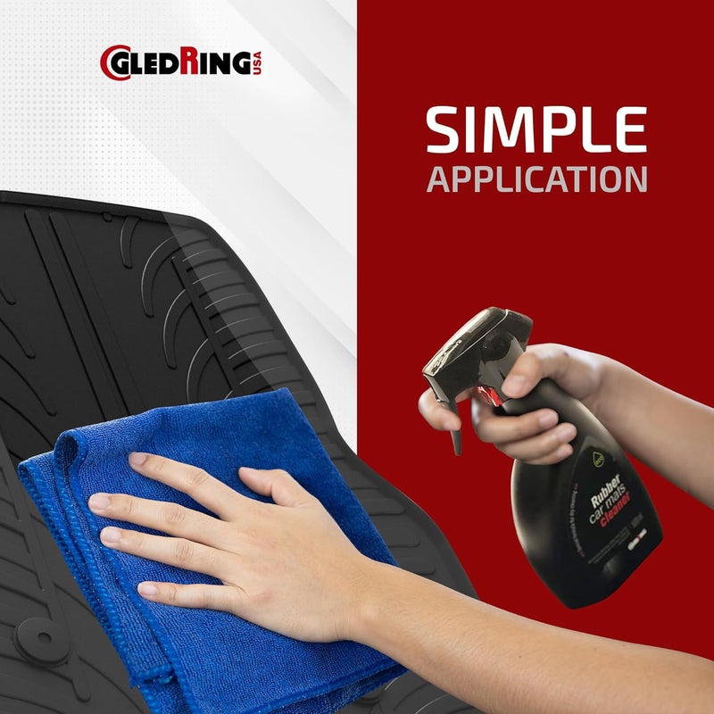 Gledring Rubber Car Mats Dry Wash Cleaner - Rubber Floor Mat Cleaner, Enviornment Friendly, Water Based, No Smell, does not Mark or Slip After Cleaning, Spray & Wipe - 16.9 oz (500 ml) - Image 3