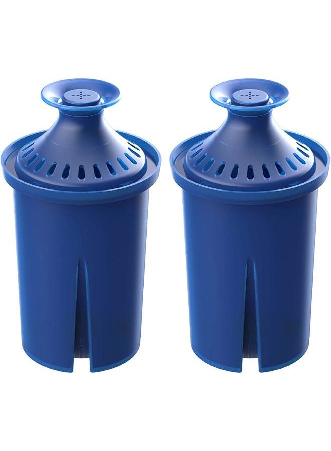 AquaCrest Water Filter, Intended for Brita® Elite® Water Filter, Pitchers and Dispensers, Everyday, UltraMax, Metro+, XL and More, Lasts 6 Months, 2 Pack - Image 1