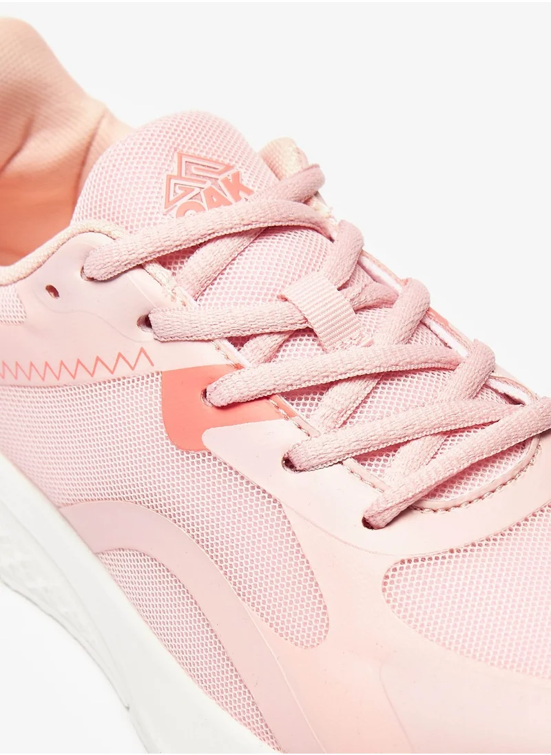 Oaklan by Shoexpress Womens Textured Lace-Up Sports Shoes By Shoexpress