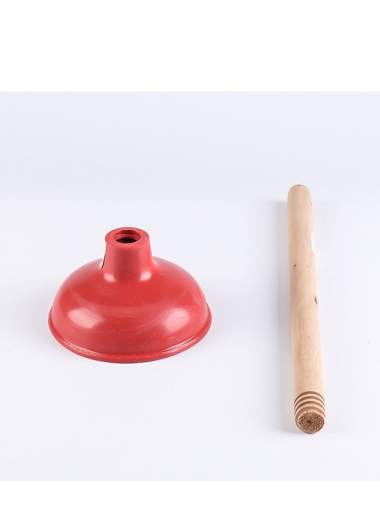 Sink Plunger, 3 Pcs Sink Plunger Kitchen Sink Unblocker Heavy Duty Unblocking Effective Tool, with 9” Wooden Handle, Oilet Pump Unblocker for Kitchen, Sink, Shower and Floor Drains - Image 3