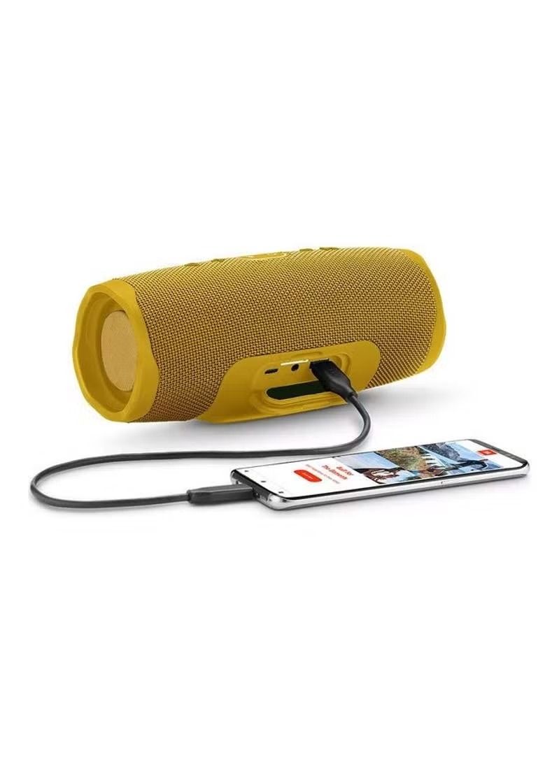 Zaboon Portable Wireless Stereo Speaker With Power Bank Yellow - Image 2