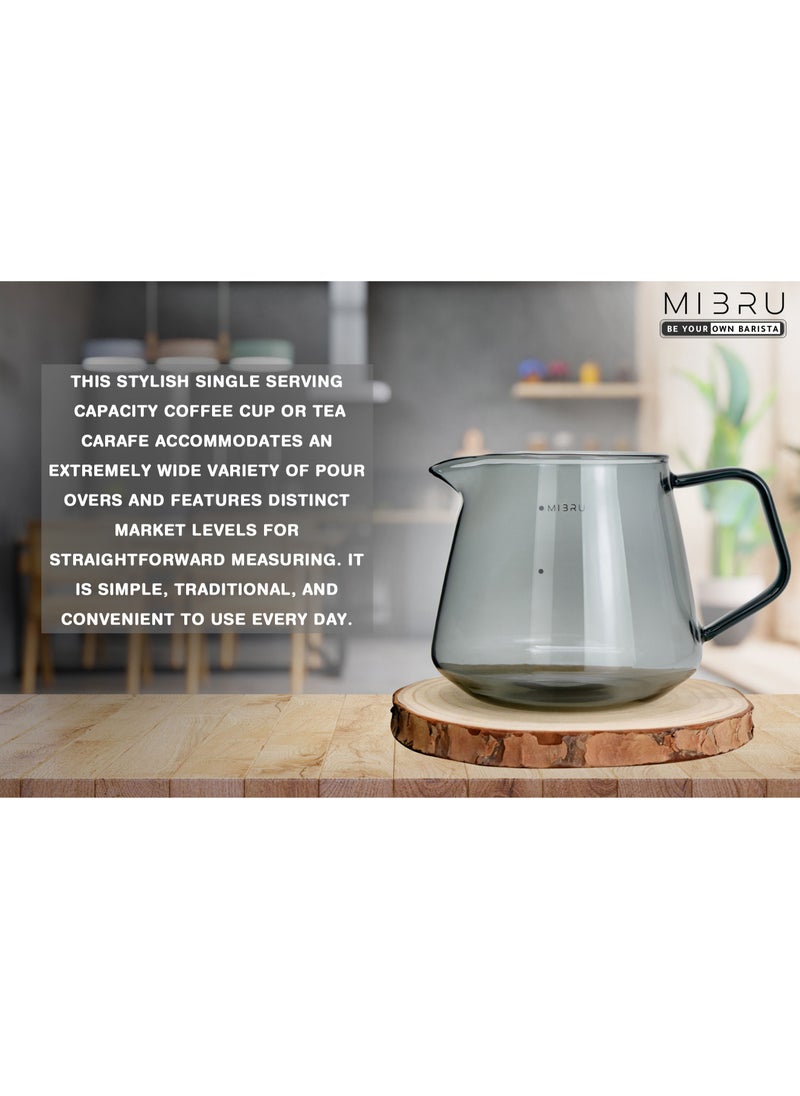 MIBRU V60 Coffee Server Heat Resistant Glass Pot Pour Over Coffee Tea Server Kettle Coffee Maker Teapot Hand Drip Pour Over Coffee Maker 650ml  - Image 5