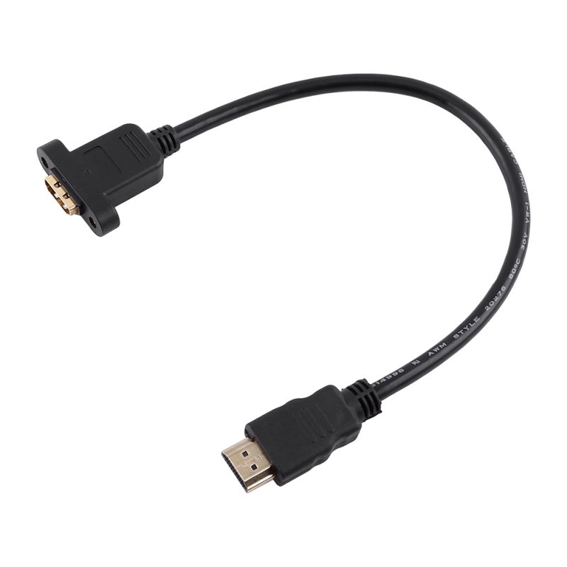 HDMI Adapter 30cm Plug and Play HDMI Cable - Dedicated Shielded Foil Twisted Pair Signals - Standard Version 1.4 for 3D Ethernet Channel - Image 1