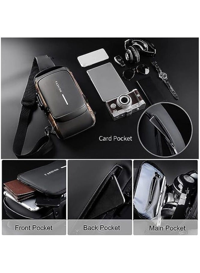 مرفا حقيبة كتف متعددة الاستخدام مع منفذ شحن USB ومضادة للسرقة (أسود) - Image 5