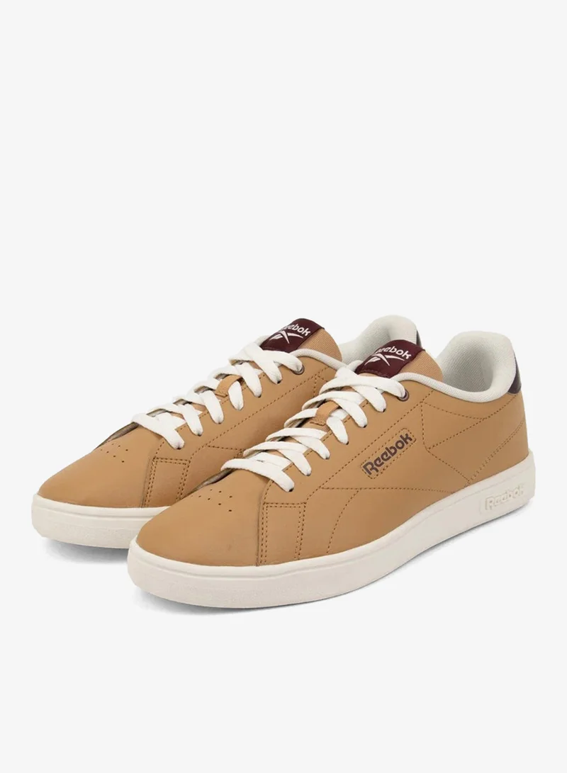 Reebok Camel/Black Cherry/Chalk Reebok Court Clean Unisex Shoes  | Best Price UAE