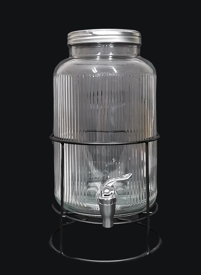 هوم فيو جك عصير 5.5 لتر بصنبور تدفق سهل – موزع عصير ومشروبات باردة متعدد الاستخدامات للعصائر الطازجة، مناسب للحفلات والنزهات والمنزل والتخييم - Image 2