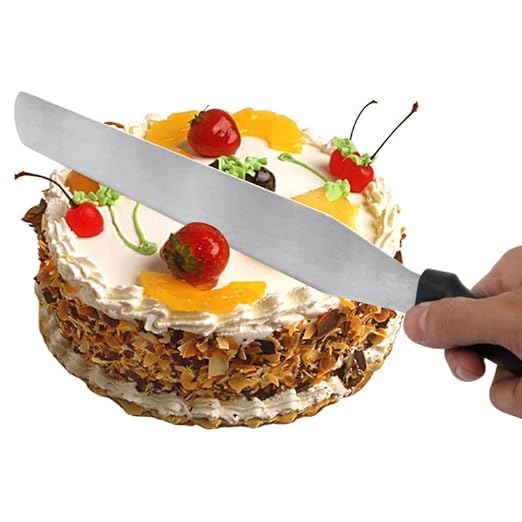 Bakery Adda Knife 8 inch Straight Professional Steel Cake Palette Knife Icing Spatula  - Image 4