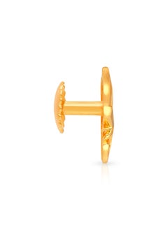 Malabar Gold and Diamonds 22k 916 Purity Gold Studs Earrings for Women DZER404Y  - Image 2