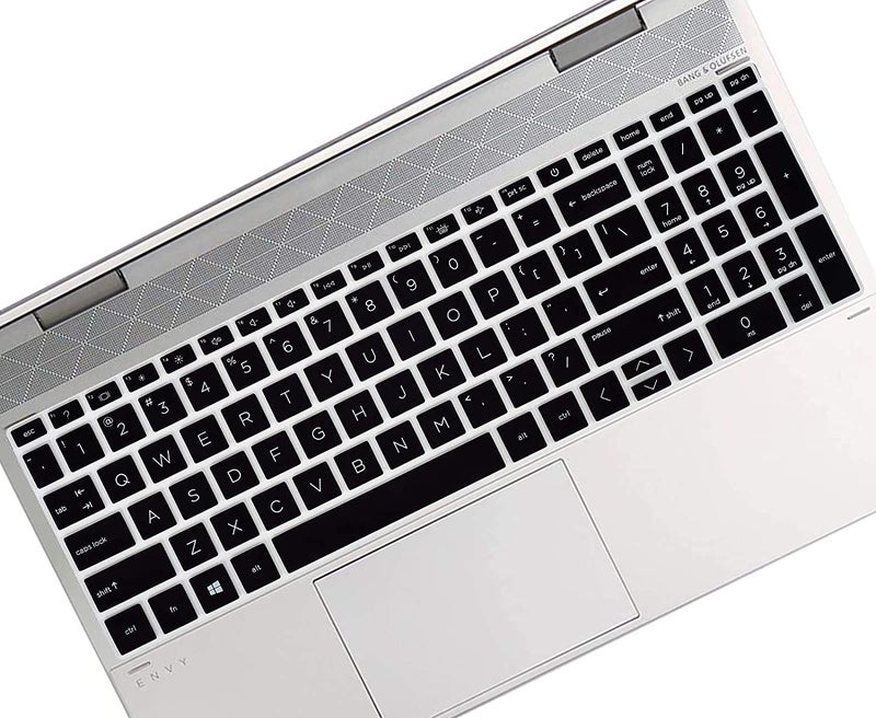 JUSTEC Premium Keyboard Cover Protector for 15.6" HP Pavilion 15-eg 15-eh 15-er, HP 15-eg0010nr 15-eg0021nr eg0070wm eg0053cl 15-eg0073cl Series Laptop - Black - Image 1
