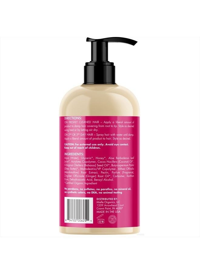 Honey & Ginger Styling Gel for Enhanced Curl Definition and Moisture Retaining with Aloe for Dry, Curly, Thick, and Frizzy Hair, Non-Sticky, 13 Ounces