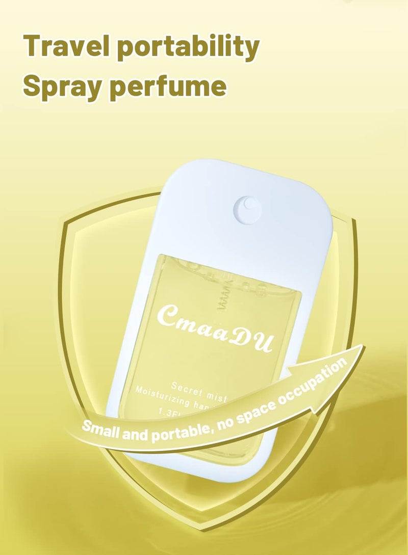 Hand Sanitizer Spray, Hydrating Hand Sanitizer Mist, Travel Size Perfume, Removes 99.9% of Bacteria, Protect Health 38ML - Yellow - Image 3