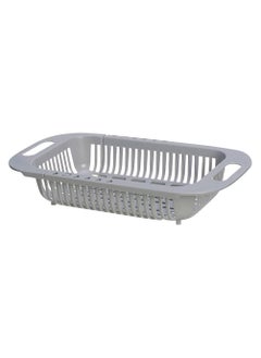 MIRFA Extendable Kitchen Sink Colander Strainer Basket (Grey)  - Image 1