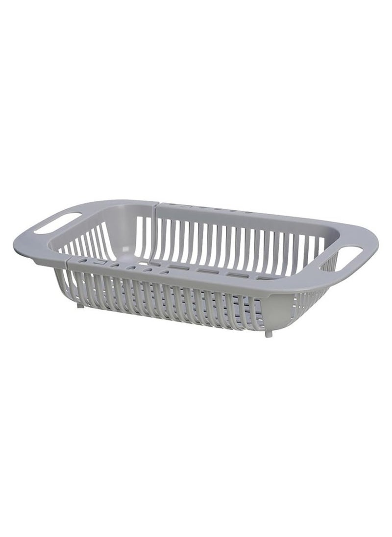 MIRFA Extendable Kitchen Sink Colander Strainer Basket (Grey)  - Image 1