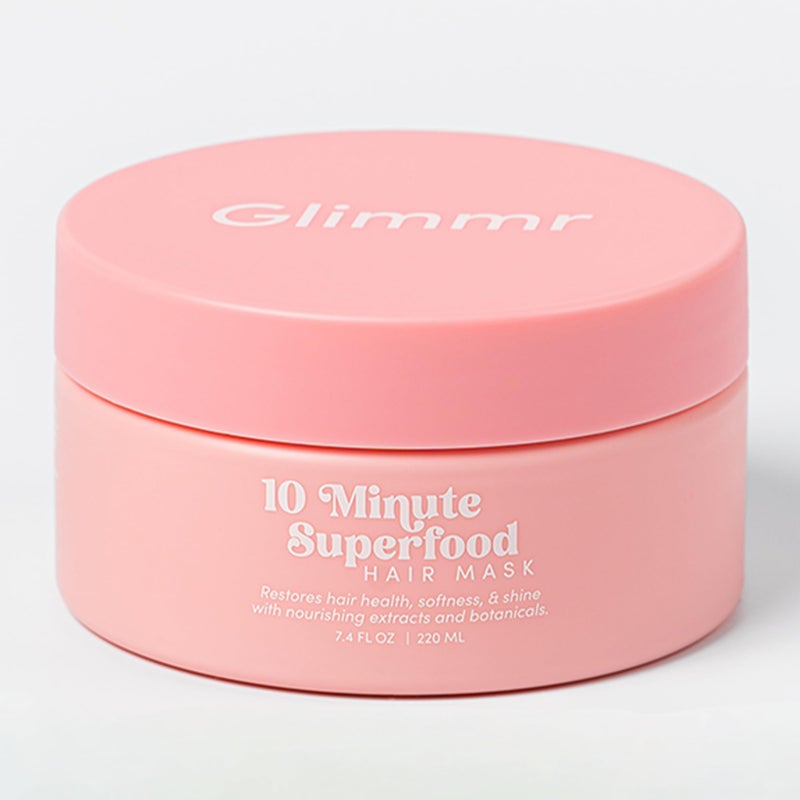 Glimmr 10-Minute Hair Mask for Damaged Hair â€“ Deep Conditioner with Bonding Protein, Castor Oil & Superfood Extracts â€“ Restores Shine, Reduces Breakage, Softens, Strengthens & Adds Fullness - Image 1