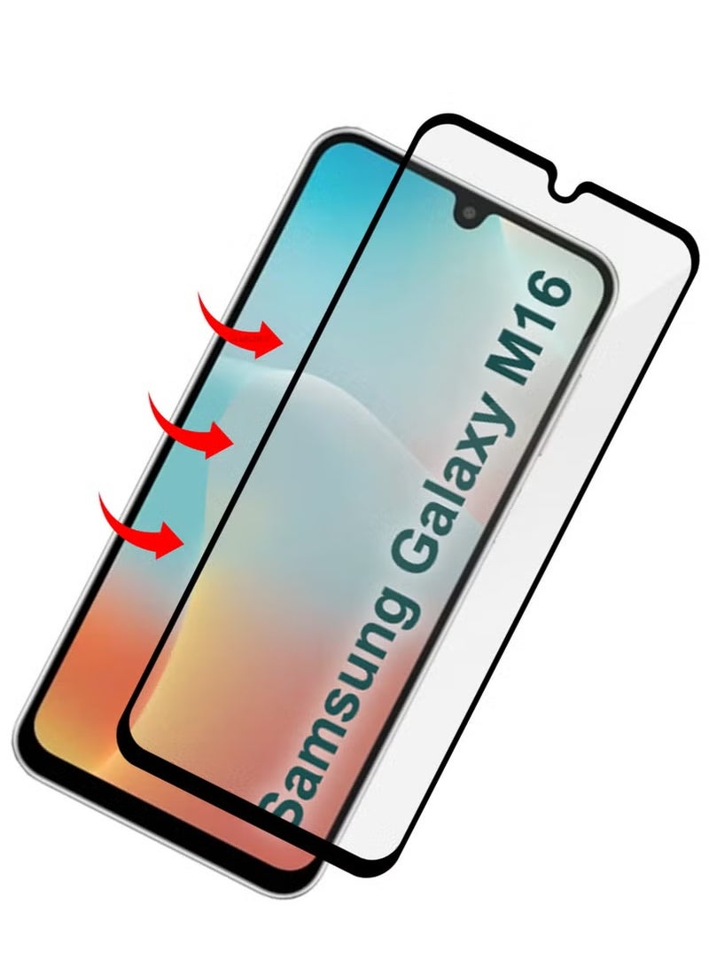 Samsung Galaxy M16 Screen Protector Full Coverage 9H Tempered Glass 3-Pack HD Clarity Anti-Fingerprint Edge-to-Edge Fit For Samsung Galaxy M16 6.7-inch - Image 2